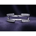 thumbnail image 3 of AFFY 0.29CT White Natural Diamonds Solitaire Enhancer Guard Wrap Wedding Ring in 14k White Gold Over Sterling Silver-7, 3 of 10