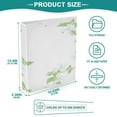 thumbnail image 5 of White Blossom Branches 12.4x10.6in PVC Round Ring Binder, D-Ring 3-Hole, Metal Clip, 200 Sheets, 5 of 10