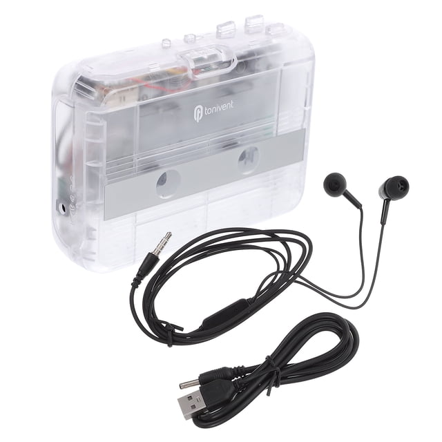 Reproductor de casete inalámbrico con FM transparente para viajes de casa a la oficina