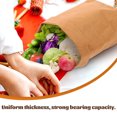 thumbnail image 5 of OULII Fruits Grocery Bags Kraft Paper Bag Brown Oil Resistant 1Pack, 5 of 5
