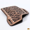 thumbnail image 3 of Hilason Western Stylish Floral Hand Tooled Genuine Leather Right Smartphone Cell Phone Holder, 3 of 4