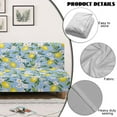 thumbnail image 4 of Xoenoiee Lemon Flower Print Jacquard Futon Cover Stretch Armless Futon Sofa Cover Soft Futon Slipcover with Elastic Bottom Thick Sofa Bed Furniture Protector Covers, Machine Washable, 4 of 7