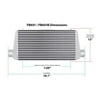 Frostbite 11 x 12 x 3 in. Universal Air to Air Intercooler Core - Black