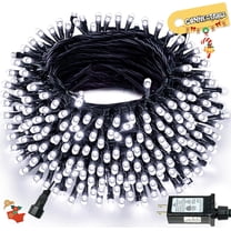 Connectable 300LED 108Ft 13Modes Christmas Lights Outdoor Indoor | Extendable Green Wire Christmas String Lights with Timer | Twinkle Fairy Light Plug in for Xmas Tree Garden Decor Party (Cool White)