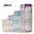 thumbnail image 1 of 10 12 20 Pcs Sac Réutilisable de Bouteille de Mason Sac de Conservation des Aliments Snacks Sac de Protection Sac à Fermeture à Glissière Récipient Alimentaire Scellé, 1 of 7