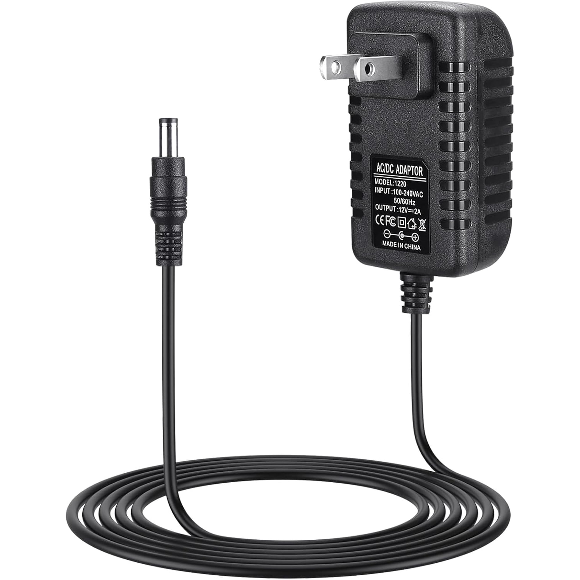 12V Charger for Spectra Breast Pump S1, S2, Replacement Power Cord Black