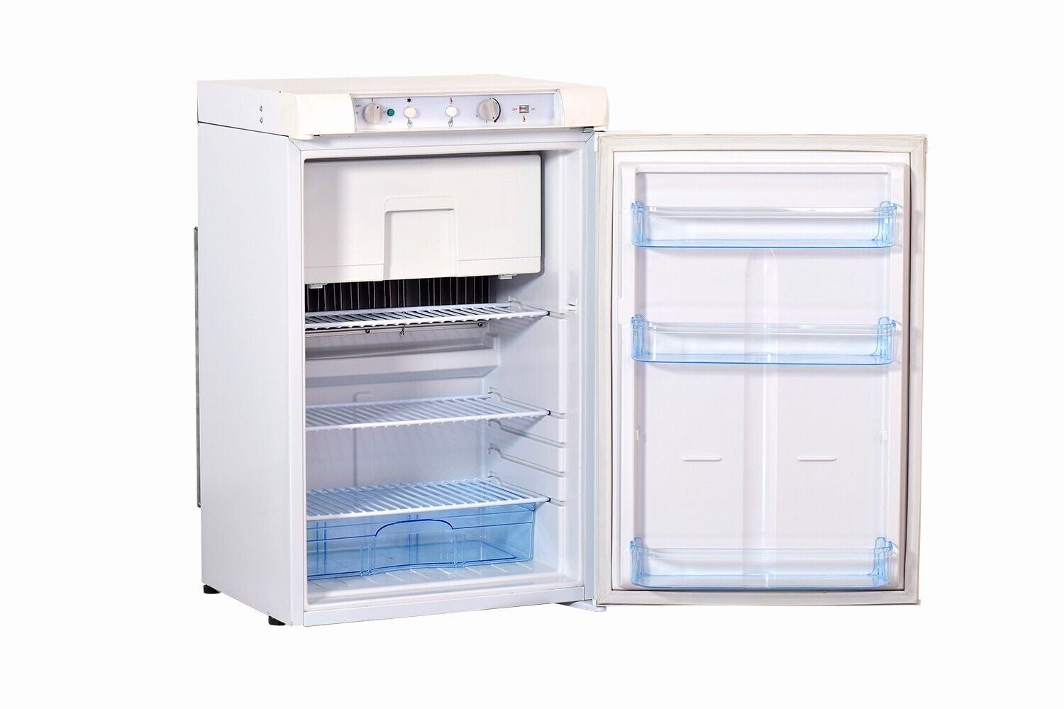 Smad 3 Way 3.5 Cu ft Propane Refrigerator Freezer 110V/12V/Gas Caravan  Camper RV 