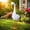 B, variant on Metal Duck Garden Statue, Porch Goose Statue, Large Resin Realistic Cement Finished Lawn Ornament Garden Decor Front Yard Backyard Outdoor Durable Plastic Art for Patio Decorations