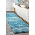thumbnail image 4 of Tapis Shaggy Rayé Doux et Moelleux Fait Main, 4 of 4