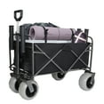 thumbnail image 5 of Olurrisa Fishing Cart with Rod Holders,Beach Wagon with Big Wheels for Sand 500lbs Capacity - All Terrain Steel Frame Utility Cart with 9" Pneumatic Tires,Strap with multiuse Bag,Black, 5 of 8