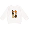 thumbnail image 2 of Inktastic Adorable Halloween Witch Vampire Ghost Pumpkin Kids Toddler Sweatshirt, 2 of 4