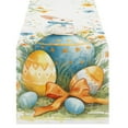 thumbnail image 1 of Binwennn Table Decorations for Dining Room Christmas Easter Table Runner Linen Bunny Print Home Tablecloth Holiday Party Table Decoration Tablecloth Mat F, 1 of 5