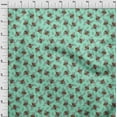 thumbnail image 4 of oneOone Viscose Jersey Mint Green Fabric Floral & Bee Dress Material Fabric Print Fabric By The Yard 60 Inch Wide, 4 of 7