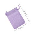 thumbnail image 2 of unbranded 10Ud Bolsa De Lino Morada Con Cordón Para Joyería Regalo Y Almacenamiento Con Material Ecológico, 2 of 8