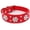 Red, variant on 1Pack Cute PU Leather Adjustable Puppy or cat Collar, Rhinestone Flower Pattern Studded Girl Dog or cat Collar - Pink, Red, Blue, Black for Small to Medium Dogs or Cats