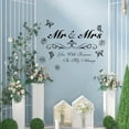 thumbnail image 3 of Mr & Mrs Cauliflower Wall Decals Wedding Sayings Wall Decor with Rose Butterfly Wall Stickers DIY Decor Art Decals, 3 of 8