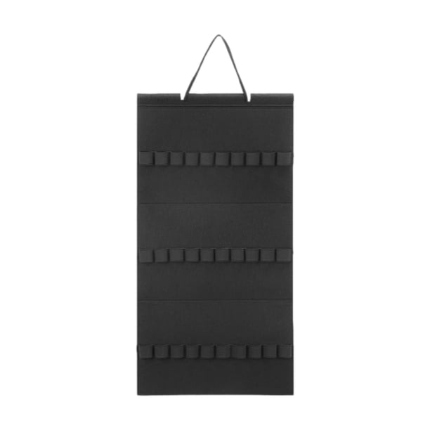 Organizador de pared para diademas, 30 ranuras, para niñas y mujeres, ahorra espacio. Negro