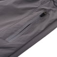 thumbnail image 3 of Men‘s Autumn Soft Shell Jogger Waterproof Fleece Lined Bottoms Reflective Night Light Trousers Gray M, 3 of 6