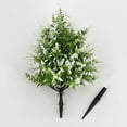 thumbnail image 2 of Christmas Decorations Faux Plants, Fake Green Plants, Fake Fern, Artificial Fern Ground Cover with Stake for Garden Party and Christmas Outdoor indoor Decor, 2 of 6