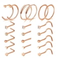 thumbnail image 2 of Combinación de uñas para la nariz, anillo para la nariz, accesorios para perforación corporal, uñas de acero inoxidable para la nariz, 2 of 5