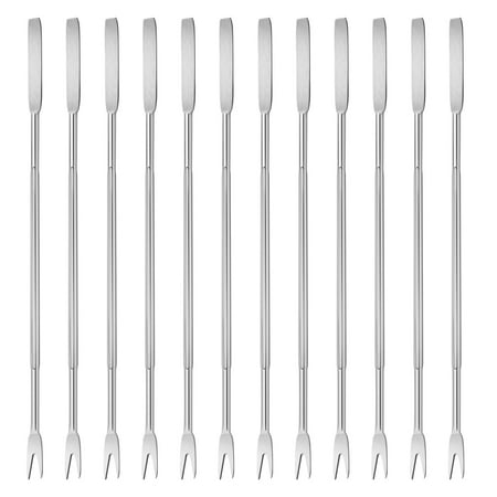 

BESTONZON 12PCS Stainless Steel Shellfish Seafood Forks Nut Picks Seafood Tools