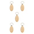 thumbnail image 1 of relayinert 1/2/3/5 Wood Key Chain Craft Blank Keyring Gift Personalized Pendant Hanging Outdoor Holder Handicraft Organizer Accessory Type 8 5PCS, 1 of 6