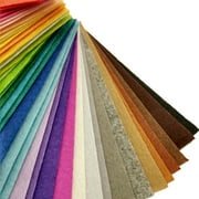 LEORX 40 Pcs Craft Fabric Colorful Felt Fabric Felt Fabric Colorful DIY Felt Cloth Rectangle Child