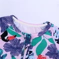 thumbnail image 4 of ATAIKU Infant Baby Girls 2 Way Zipper Romper Toddler Girls Cotton Jumpsuit Newborn Short Sleeve One-piece Sleeper 3M-3T, Plants, 4 of 8