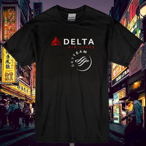 RARE New Shirt Delta Air Lines Men & Women Logo T Shirt Funny Size S to 5XL