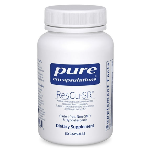 Pure Encapsulations ResCu-SR | Hypoallergenic Dietary Supplement for Longevity, Cardio Support and Neurological Health | 60 Capsules