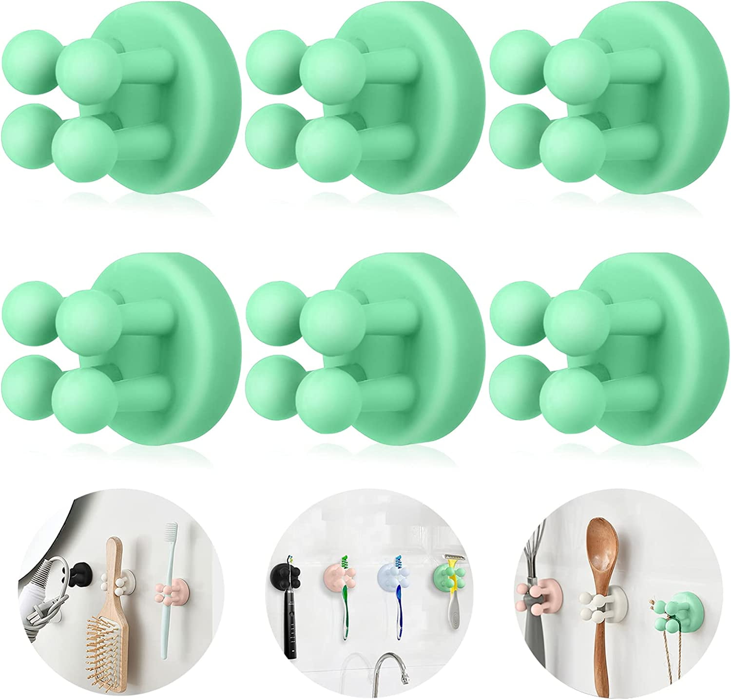 Toothbrush Holder Razor Holder for Shower Wall Mounted Self Adhesive ...