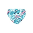 thumbnail image 6 of YIZYIF Girls Juniors 3Pcs Swimsuit Crop Top with Shorts Briefs Swimwear Tropical Vacation Water Sports Bathing Suit Leaf 8, 6 of 7