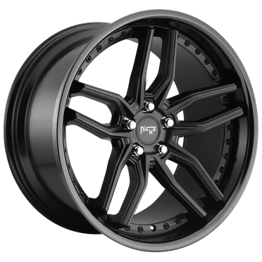 Niche M194 Methos 20X9 5X120 35Et 66.56Cb Gloss Black Matte Black Wheel