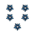 thumbnail image 1 of Justharion 5 Pcs Couvre-Boutons en Strass Élégants Clip sur Boutons en Cristal 5 Pcs C, 1 of 6