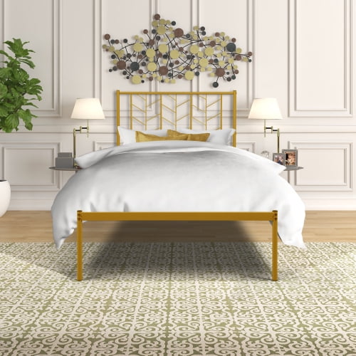 Vintage Look Twin Metal Bed Frame Walmart Com Walmart Com