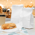 thumbnail image 6 of Karat White Paper Bags, 8 lb, 1,000 ct – White Paper Grocery & Lunch Bags, Bulk Pack, 6 of 15