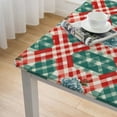 thumbnail image 4 of JEUXUS Waterproof Checkered Square Tablecloth, 100% Polyester Fiber, Easy to Clean and Install, Suitable for Square Tables of Various Sizes White, 4 of 7