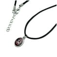 thumbnail image 2 of Cancer Crab Zodiac Sign Horoscope in Space Antiqued Oval Charm Pendant with Black Satin Cord, 2 of 3