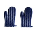 thumbnail image 4 of TAILTOSS 1 Pair Heat Resistant Gloves Dark Blue Cotton Linen For Cooking Baking BBQ 11.8x7.1in, 4 of 8