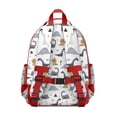 thumbnail image 2 of Minimalist Dinosaur Artistic Backpack with Baby Dino Pattern and Retro Hand-Drawn Watercolor Design, 2 of 6