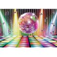thumbnail image 5 of 2025 Latest Model Disco Background 80s 90s Party Background 120*80cm Colorful, 5 of 5