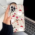 thumbnail image 3 of Funda de teléfono de Año Nuevo de dibujos animados de Navidad para iPhone 15 14 11 12 13 Mini Pro XS Max Cover 6 7 8 Plus X XR SE 2020 Funda Shell, 3 of 4