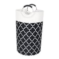 thumbnail image 4 of Cesta de ropa sucia de 82L con asas, cesta de ropa de almacenamiento, bolsa organizadora de ropa sucia plegable, para jardín, cocina, oficina, baño Negro Gloria Cesto de la ropa, 4 of 9