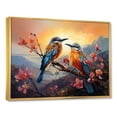 thumbnail image 2 of Designart "Twilight Birds Of Paradise" Birds Of Paradise Floater Framed Canvas Wall Art, 2 of 5