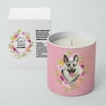 thumbnail image 2 of Carolines Treasures CK4139CDL Eastern German Shepherd Soy Candle 10 oz Decorative Gift Scented Soy Candles for Home Pink, 2 of 2