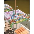thumbnail image 2 of Square Outdoor Tablecloth with Umbrella Hole Easter Gnomes Bunnies Outside Table Cloth Waterproof Patio Table Cover Spring Easter Eggs Floral Purple Plaid Zipper Tablecloths for Picnic 54x54 Inch, 2 of 8