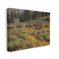 thumbnail image 3 of Cowboy Leading Cattle Meadow Animals & Insects Painting Gallery Wrapped Canvas Print Wall Art, 3 of 7