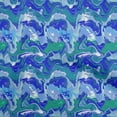 thumbnail image 1 of oneOone Polyester Spandex Medium Blue Fabric Abstract Sewing Material Print Fabric By The Yard 56 Inch Wide, 1 of 5