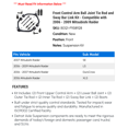 thumbnail image 2 of Front Control Arm Ball Joint Tie Rod and Sway Bar Link Kit - Compatible with 2006 - 2009 Mitsubishi Raider 2007 2008, 2 of 2