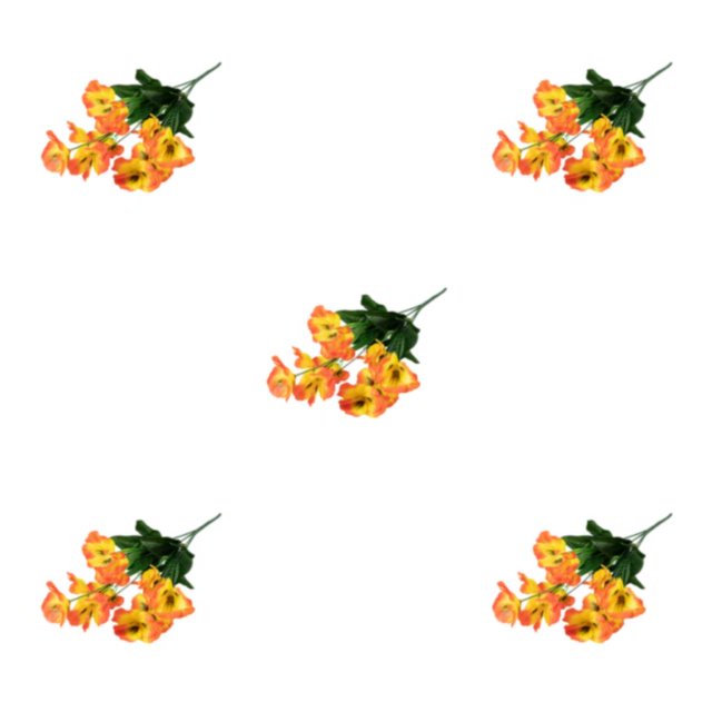 Monstrate 3x Iris simulado Japonica Decoraciones para el hogar color naranja